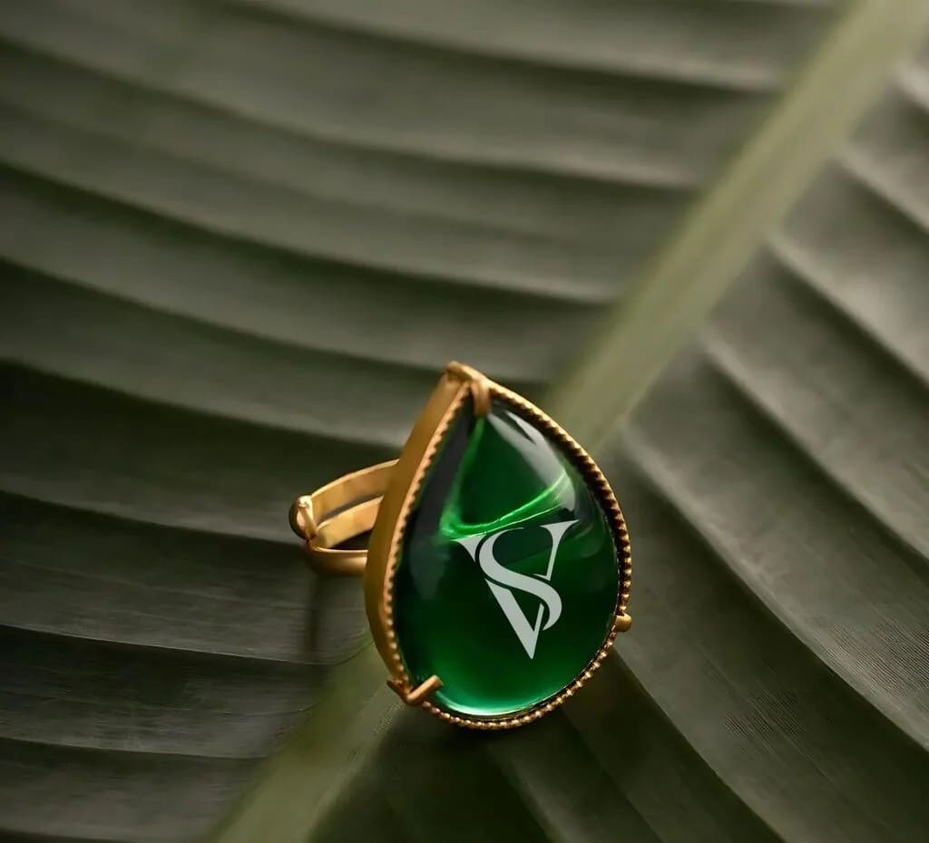 green-agate-ring